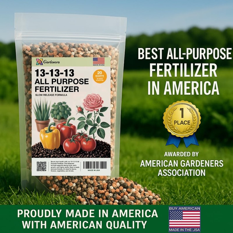 Gardenera 13-13-13 Slow Release Granular Fertilizer – All Purpose Plant
