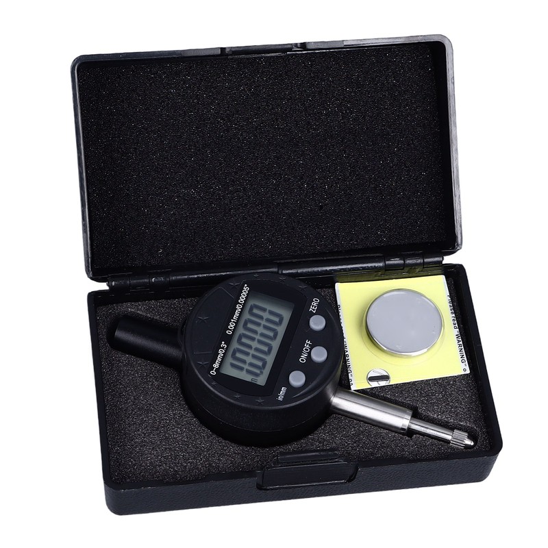 Dial Indicator Digital Display 0.00005in/0.001mm Resolution 0 to 8mm Range