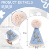 Agvgaza Half Birthday Hat -Baby 1/2 Birthday Cone Hat,Six Months