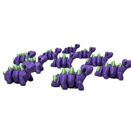 Cute Dinosaur Miniature Purple and Brown 3D Printed Figure Articulated animal figurine--=%2=- Mini=%2=-- Pocket--=%2=- print=%2=----=%2=- mini=%2=-- print mini - Quantity: 1