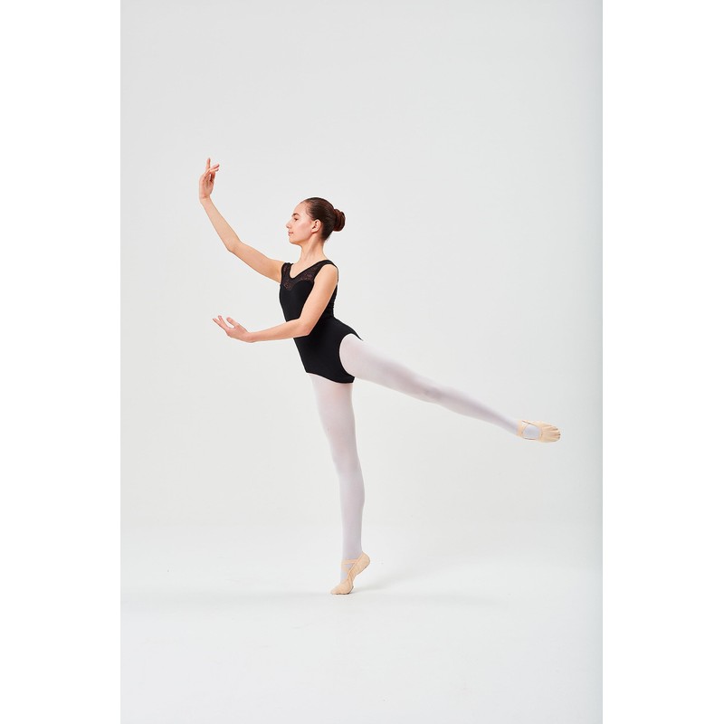 tanzmuster Cora Girls' Sleeveless Ballet Leotard, Made of Soft Cotton