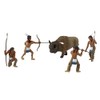 Scene-A-Rama SP4344 Scene Setters Diorama Kit, Native American Hunt Mini-Figures,