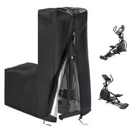 Kingling Elliptical Cover, Waterproof Elliptical Exercise Machine Cover for Home Use Elliptical Trainer Heavy Duty Protective Covers - 81''L x 33''W x 72'' H(Black)
