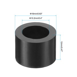 PATIKIL M10 Round Electrical Outlet ABS Spacers Washer, 30 Pcs 10.2mm ID, 16mm OD, 12mm Length Without Threaded,Switch and Receptacle Spacers Hardware for M10 Screws