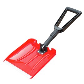 BCO-3031 Folding Car Scoop, Prepare for Sudden Snow, Storage Bag Included, For Cars, Lightweight Design, Snow Removal, Compact, Red, Red