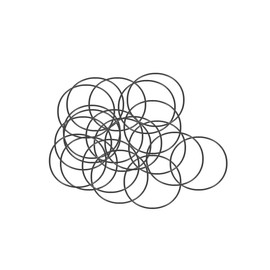 sourcing map Metric Nitrile Rubber O-Rings Seal Rubber 28 mm Outer Diameter 26 mm Inner Diameter 1 mm Width Pack of 20