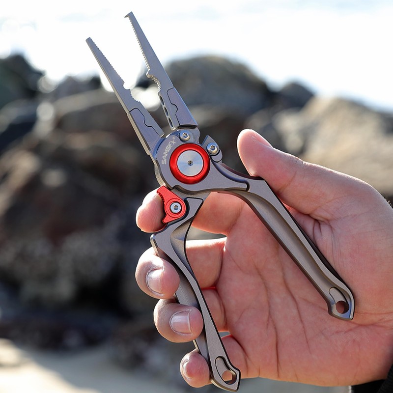 SAMSFX Fishing Pliers, Muti-Function Fly Fishing Tools, 8" Saltwater Resistant