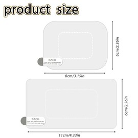 8-Piece Dashcam Windshield Sticker Kit for Easy Installation