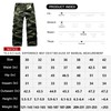 zeetoo Mens Relaxed-Fit Cargo Pants Multi Pocket Military Camo Combat