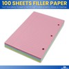 1InTheOffice 5.5 x 8.5 Paper, Pastel, College Ruled Mini Binder