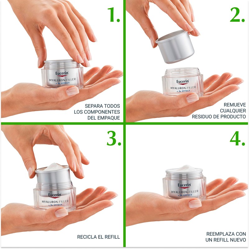 Eucerin Refill Crema anti edad Hyaluron-Filler Crema de Noche (50