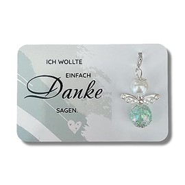 Danke Karte Schutzengel Kärtchen als kleines Dankeschön (Engel grün)