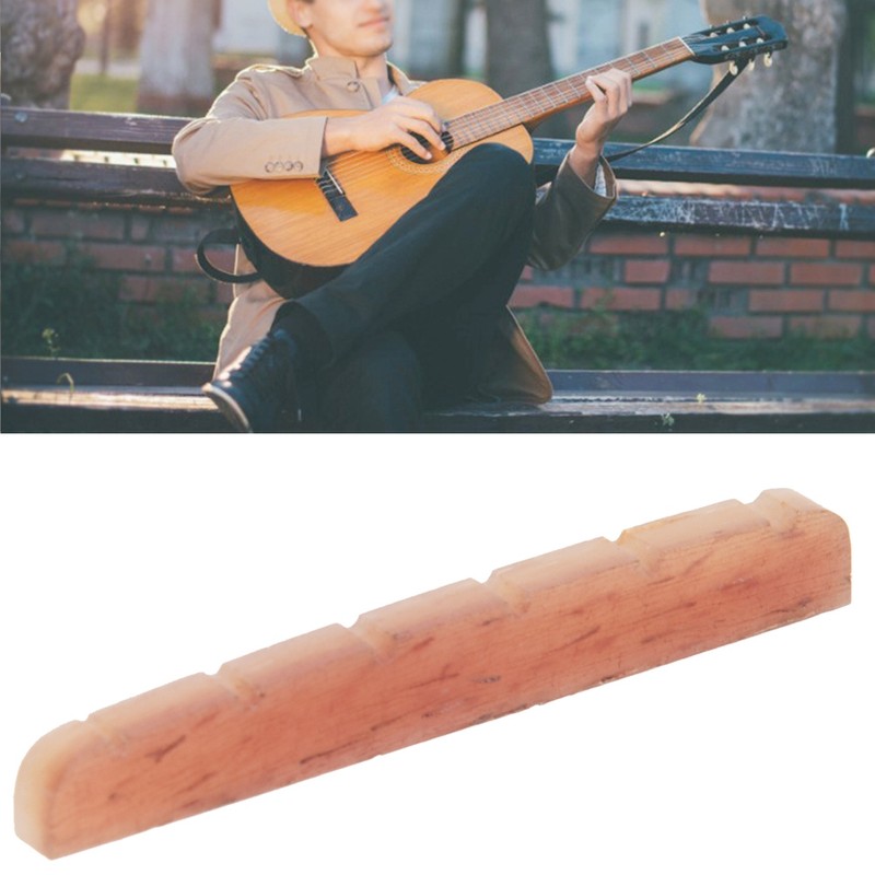 Guitar Nut Light Yellow Camel Bone Replacement Parts Musical Instrument