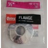 Oatey Escutcheon Plate Steel Chrome Plated Silver 1/2" Tube Flange