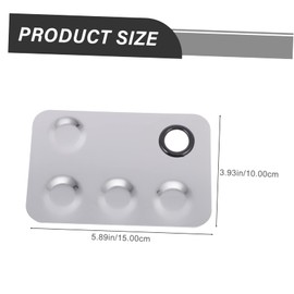 Vaguelly 1 Set Multipurpose Nail Art Palette Set Practical Color Mixing Tray for Nail Salons Makeup Includes Design Half with Wells for Liquid Foundation