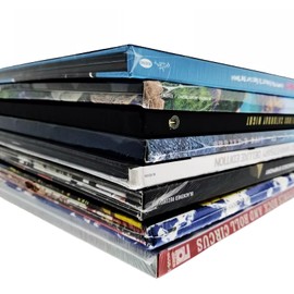 Sleevie Wonder Small Box Set Outer Plastic Sleeves (x5) 1.6mil Resealable Clear Polypropylene for 33rpm LP Vinyl Record Boxset Best Protects 3/8""-3/4"" Boxes (+1 Free Dj Sticker)