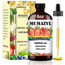 Strawberry Essential Oil, Strawberry Oil 4 Fl Oz 120ML for Diffuser Humidifier Yoga Cleaning DIY Candle Soap Making Essential Oils