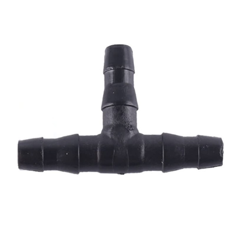 VOANZO 100pcs 6.35mm Barbed Hook Connectors Drip Irrigation Tea Pipe