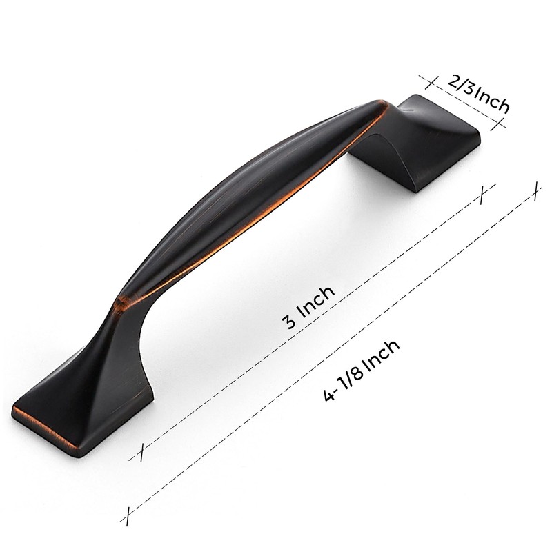 Ravinte 10 Pack Cabinet Handles Oil Rubbed Bronze Cabinet Pulls
