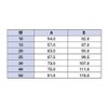 Kakudai 649-831-25 Joint Socket for 3 Pipes