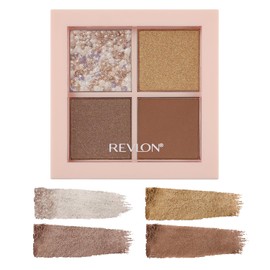 Revlon Dazzle Eyeshadow Quad 010 Golden Sunflower Color Image: Golden Brown Japan Development 3.0g Eyeshadow Palette