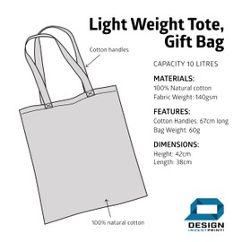 D Design Invent Print! 90th Birthday Gift Bag for Men Women Funny Gift Tote Shopping Age 90 Present 42cm x 38cm (Navy)