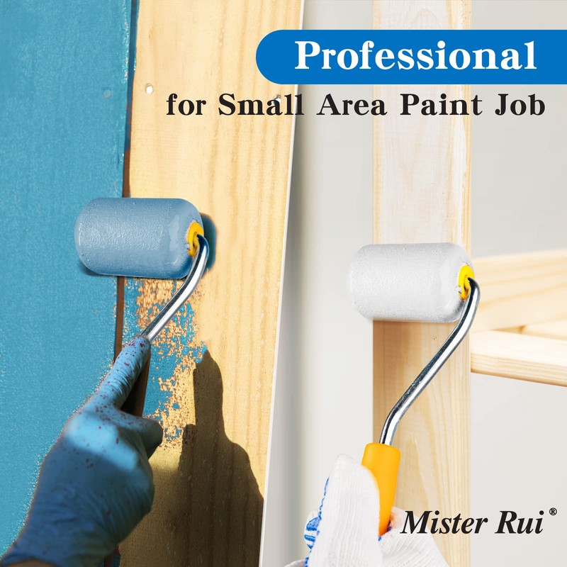Mister Rui Foam Paint Roller, 20 Pack 2 Inch Foam