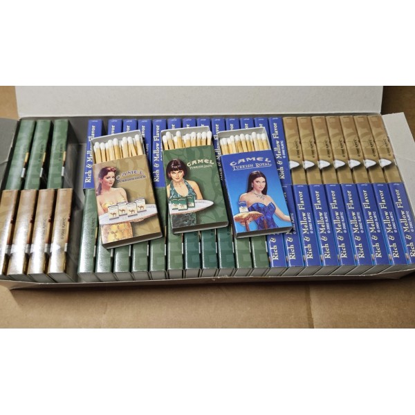 Camel Lot of 50 Camel Matchbook Boxes Matches Turkish Gold,