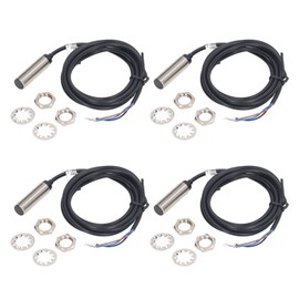 4 Set Inductive Proximity Switch 12mm Dia NPN DC 3 Wire NC Contact Proximity Switch 6‑36VDC 2mm Measuring Range