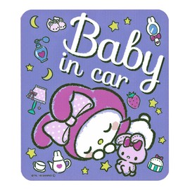 Kowa Sanrio My Melody Baby in Car Drive Sign Sticker, Made in Japan LCS-594