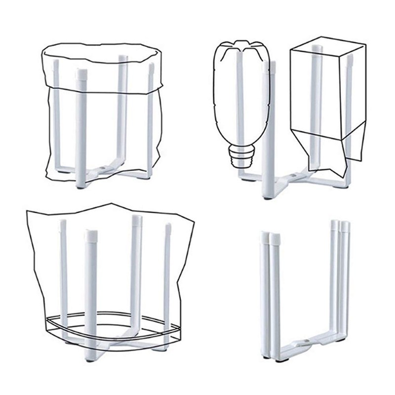 Multifunctional Kitchen Stand Holder for Plastic Bags, Bottles and Cups,