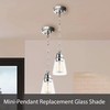 Aspen Creative 23613-02, Frosted Cylinder Glass Shade, 3-1/2" Dia x