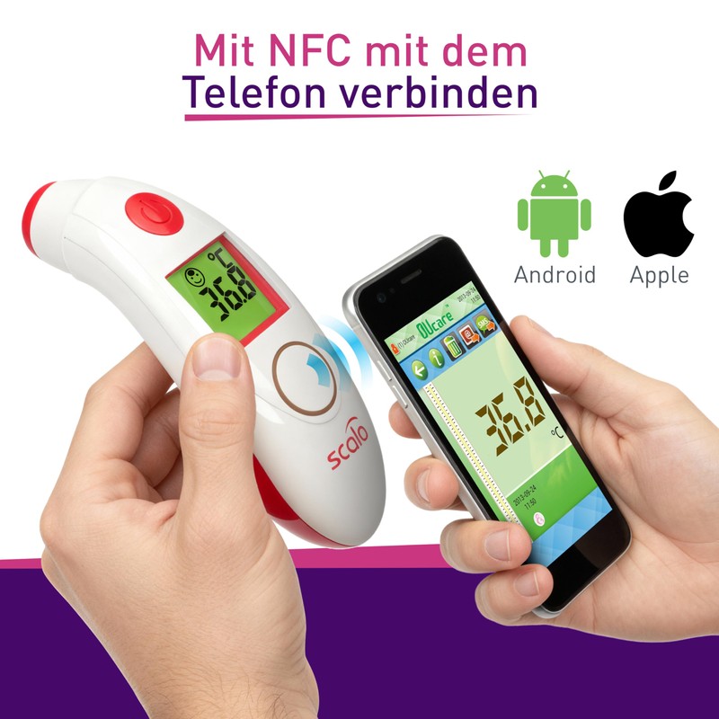 Termometro digitale da fronte a infrarossi Scala SC 8360 NFC