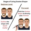 Sasha Square Goatee Beard Shaper Template for Men, Goatee &
