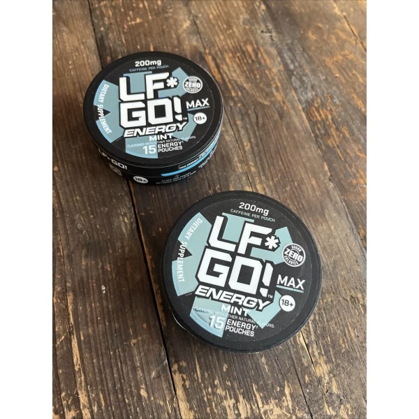 LF*GO! LF GO Energy Pouches Caffeine, 6 Vitamins and Minerals,