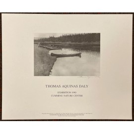 Thomas Aquinas Daly Exhibition poster - UNsigned 1990 Cumming Nature Center
