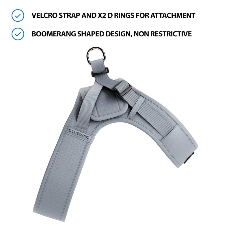 BullyBillows Boomerang Harness, Non-Restrictive, Lightweight, Easy to Put on and