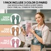 MAMISON 3 Pairs Colorful Reusable Waterproof Household Dishwashing Cleaning Rubber