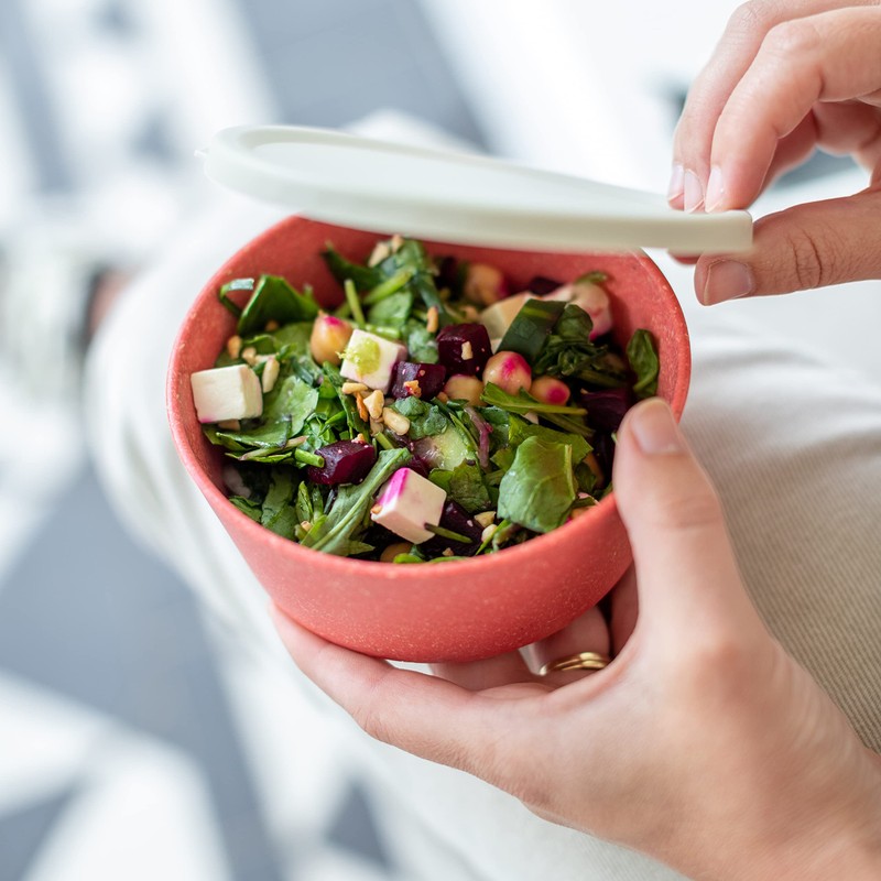 CONNECT BOWL 0.4 Bowl 400 ml with Lid Natural Coral