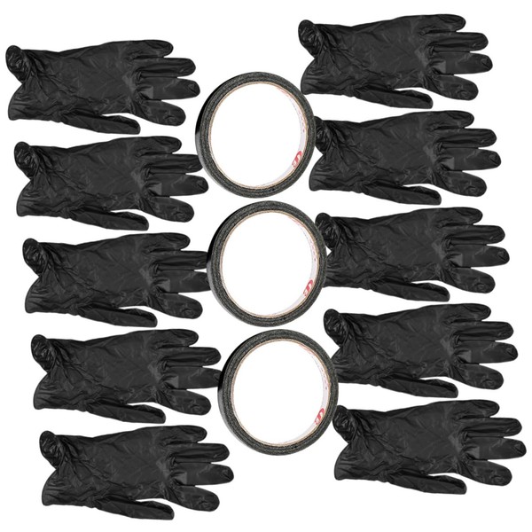 Outanaya 1 Set UV Gel Nail Gloves with Nail Striping