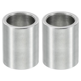 PATIKIL M12 Stainless Steel Spacers, 2 Pcs Metal Spacer Stainless Steel 12.2mm ID x 16mm OD x 20mm L Spacers Screw Standoff for 1/2" or M12 Screw
