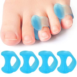 Doyime Pinky Finger Supporter, Toe Pad, Set of 4, Supporter, Pinky Finger Goods, For Pinky Finger Protection, Toe Protection, Both Foots, Socks, Washable, Unisex