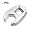 sourcing map 2pcs Drive Crowfoot Wrench 3/8" Drive 1/2" SAE