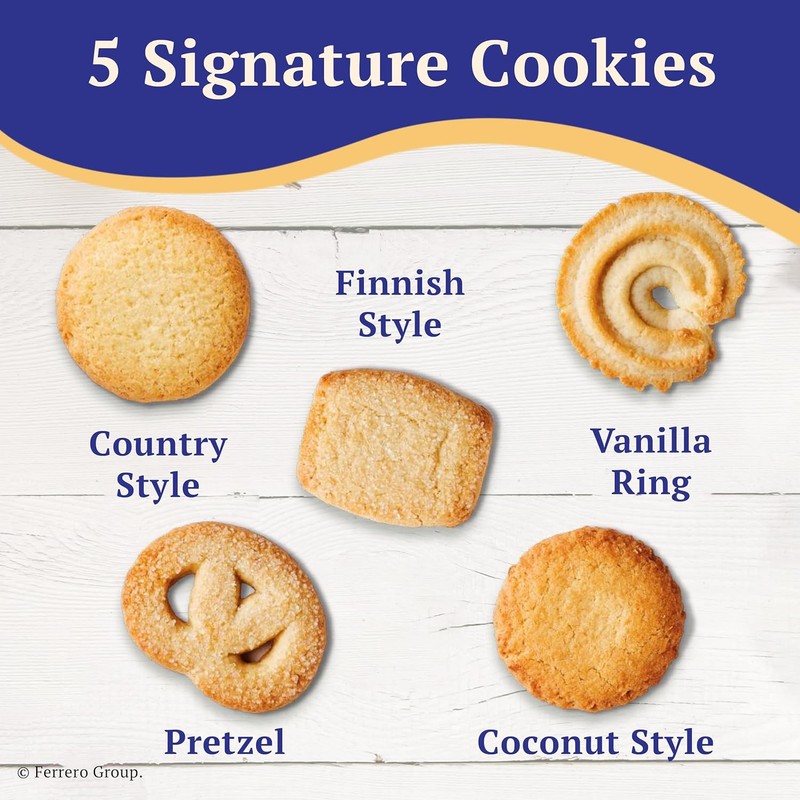 Royal Dansk Danish Butter Cookies, 48oz Exclusive Tin, Traditional Assortment,