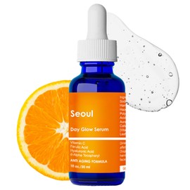 20% Vitamin C Serum, Korean Serum with Hyaluronic Acid, Anti Aging Face Serums For Wrinkles & Fine Lines, Moisturizing Dark Spot Remover for Face, Brigh-ten & Glow Skin, Vegan Korean Skincare, 30ml