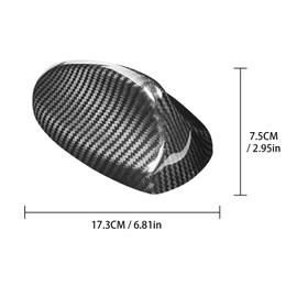 BLAKAYA Compatible with Antenna Cover Shark Fin Trim Hood Carbon Fiber Automotive Roof Aerials for Alfa Romeo Giulia Stelvio (Black)