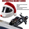 Christmas Helmet Cover Plush Scratch Proof Motorcycle Helmet Hat for