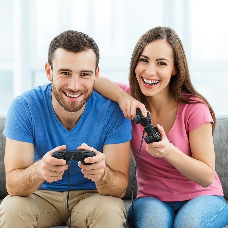 Suncala Wired Game Controller Compatible with PS2 Console, 7.2FT Cable,