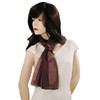 Long Solid Satin Chiffon Lightweight Silky Scarf Wrap 35+ Colors,