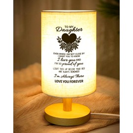 PRSTENLY Daughter Birthday Gifts, Daughter Gifts from Mum Dad, Best Daughter Table Lamp Gifts for Girl, Daughter Birthday Gifts Graduation Gifts for Her Wedding Christmas Gifts for Daughter Present